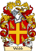 English or Welsh Family Coat of Arms (v.23) for Webb