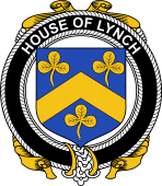 Irish Coat of Arms Badge for the LYNCH family