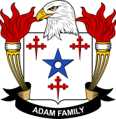 Coat of arms used by the Adam family in the United States of America