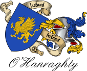 Sept (Clan) Coat of Arms from Ireland for O'Hanraghty