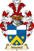 v.23 Coat of Family Arms from Germany for Mandel