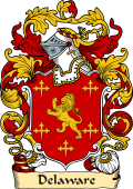 English or Welsh Family Coat of Arms (v.23) for Delaware