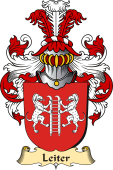 v.23 Coat of Family Arms from Germany for Leiter