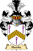 English Coat of Arms (v.23) for the family Hawke