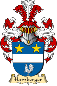 v.23 Coat of Family Arms from Germany for Hamberger