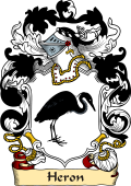 English or Welsh Family Coat of Arms (v.23) for Heron