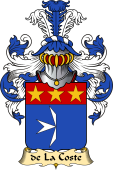 French Family Coat of Arms (v.23) for Coste (de la)
