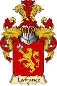 French Family Coat of Arms (v.23) for France (de) or Lafrance