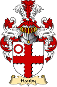 English Coat of Arms (v.23) for the family Hanby
