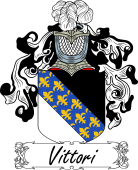 Araldica Italiana Coat of arms used by the Italian family Vittori