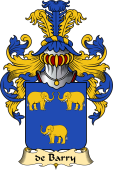 French Family Coat of Arms (v.23) for Barry (de)