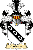 English Coat of Arms (v.23) for the family Carleton or Charlton