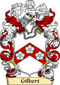 English or Welsh Family Coat of Arms (v.23) for Gilbert