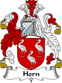English Coat of Arms for the family Horn