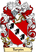 English or Welsh Family Coat of Arms (v.23) for Turpin (Cambridgeshire, and Leicestershire)