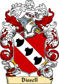 English or Welsh Family Coat of Arms (v.23) for Bissell