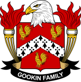 Coat of arms used by the Gookin family in the United States of America