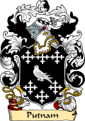 English or Welsh Family Coat of Arms (v.23) for Putnam (Sussex)