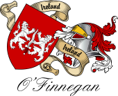 Sept (Clan) Coat of Arms from Ireland for O'Finnegan