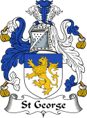 English Coat of Arms for the family St George