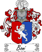 Araldica Italiana Coat of arms used by the Italian family Boni
