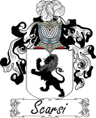 Araldica Italiana Coat of arms used by the Italian family Scarsi