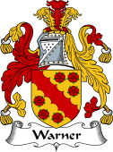 English Coat of Arms for the family Warner