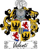 Araldica Italiana Coat of arms used by the Italian family Valenti