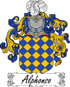 Araldica Italiana Coat of arms used by the Italian family Alphonso