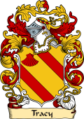 English or Welsh Family Coat of Arms (v.23) for Tracy (Gloucestershire and Devonshire)