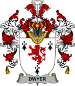 Irish Family Coat of Arms (v.25b) Dwyer or O'Dwyer