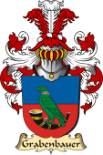 v.23 Coat of Family Arms from Germany for Grabenbauer