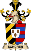 Republic of Austria Coat of Arms for Schürer (de Waldheim)