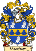 English or Welsh Family Coat of Arms (v.23) for Meacham (Ref Berry)