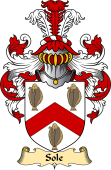 English Coat of Arms (v.23) for the family Sole