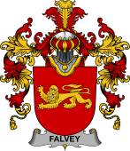 Irish Family Coat of Arms (v.25b) Falvey or O'Falvey
