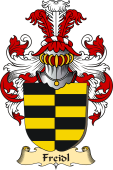 v.23 Coat of Family Arms from Germany for Freidl