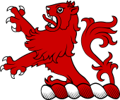 Family crest from Ireland for Russell ( 1619)