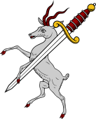 Antelope Rmpt Holding Sword