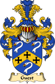 English Coat of Arms (v.23) for the family Guest