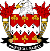 Coat of arms used by the Ingersoll family in the United States of America