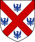 English Family Shield for Hamden or Hampden