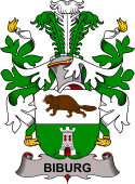 Coat of arms used by the Danish family Biburg