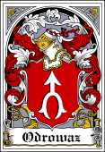 Polish Coat of Arms Bookplate for Odrowaz