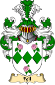 English Coat of Arms (v.23) for the family Fell