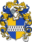 English or Welsh Coat of Arms for Calthrop (or Calthorp-London, 1588)