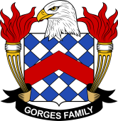 Coat of arms used by the Gorges family in the United States of America