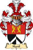 v.23 Coat of Family Arms from Germany for Hartl