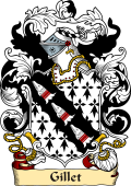 English or Welsh Family Coat of Arms (v.23) for Gillet (Broadfield, Norfolk)