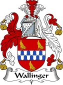 English Coat of Arms for the family Wallinger or Wellinger
